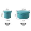 New Silicone Salad Dressing Box 250ml 700ml BPA Free Snack Container Leakproof Lids Non-stick Lunch Boxes For Children