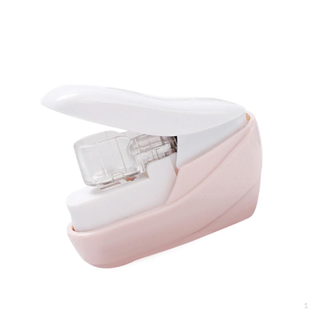 Cartoon Needleless Staplers for Easy Storage And Transport Small Office Tools Classroom