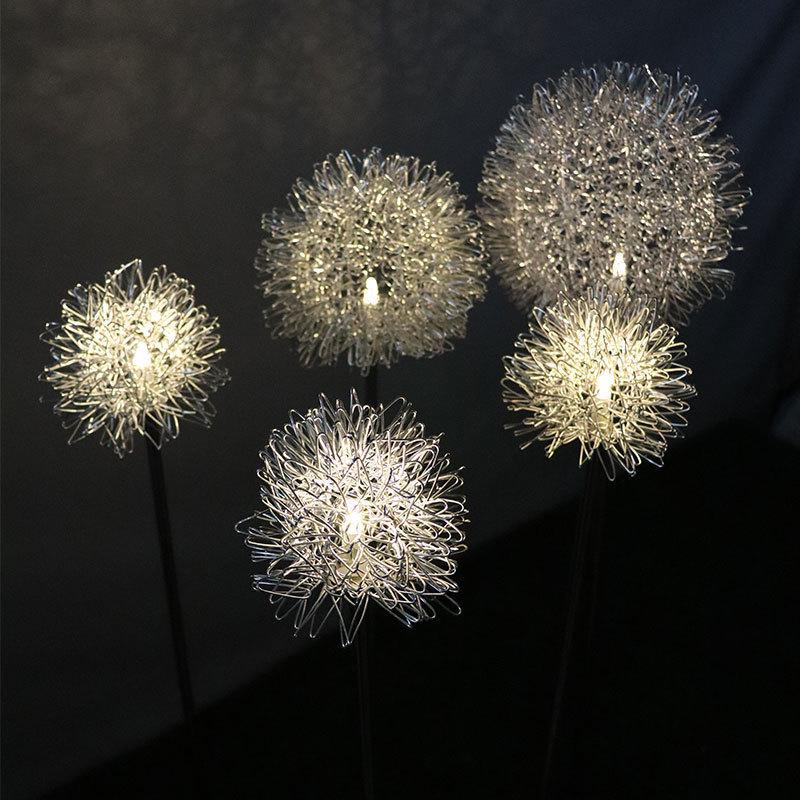 Solar Dandelion Lamp - Waterproof Outdoor Landscape Light with Ground Plug
