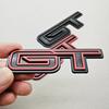 BBAU3 3D Metal Car Styling Logo GT Rear Trunk Badge Fender Side Emblems Decals For Ford Mustang GT GT350 GT500 Etc Auto Accessories
