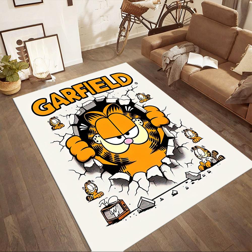 Garfield And Odie S Fun Day Square Rugs Are a Great Choice for Living Rooms, Bedrooms, Home Décor, and As Gifts