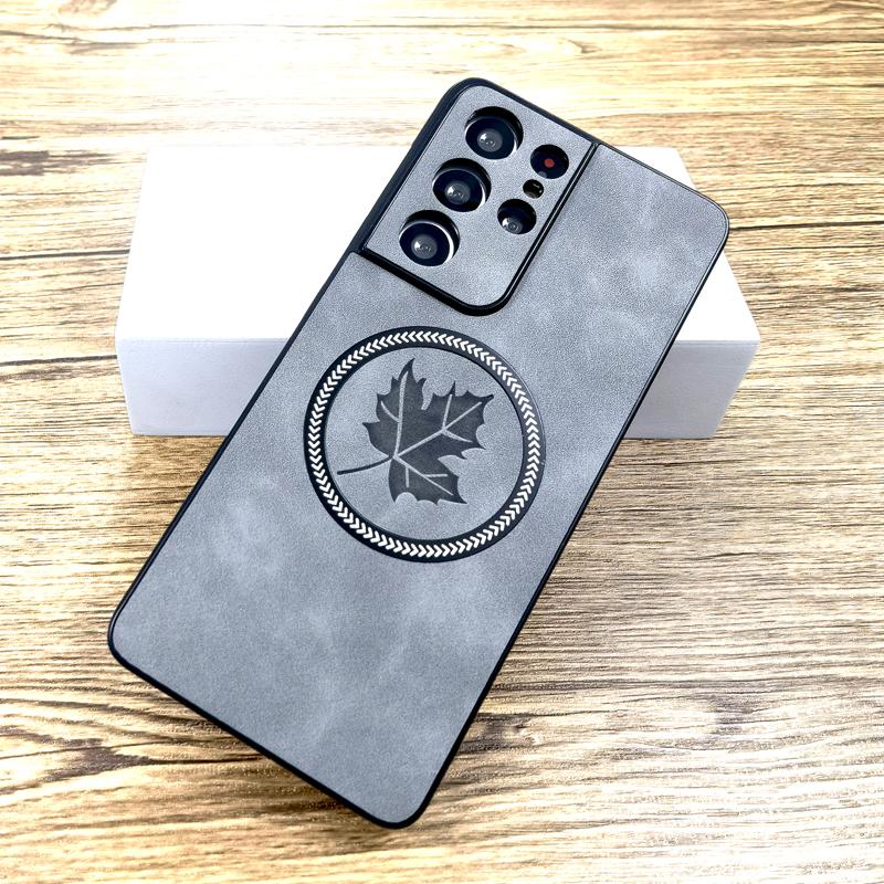 Retro Leather Case For Samsung Galaxy S25 S24 S23 S22 S21 Note 20 Ultra FE S 25 S24FE S25Ultra For Magsafe Wireless Charge Cover