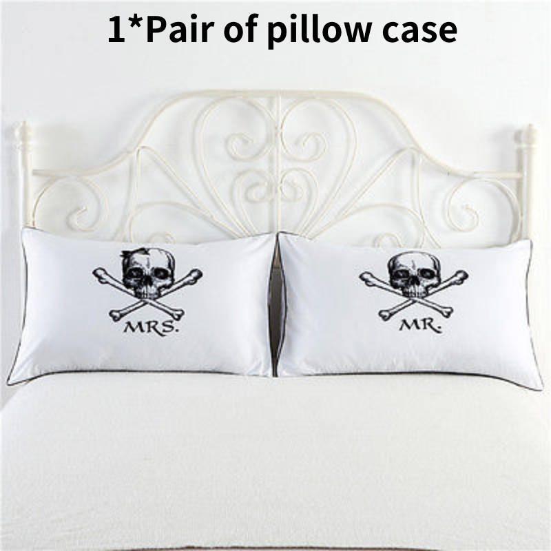 Couple 1 Pair Lovers Home Decor Pillow Case Sofa Waist Throw Cushion Cover