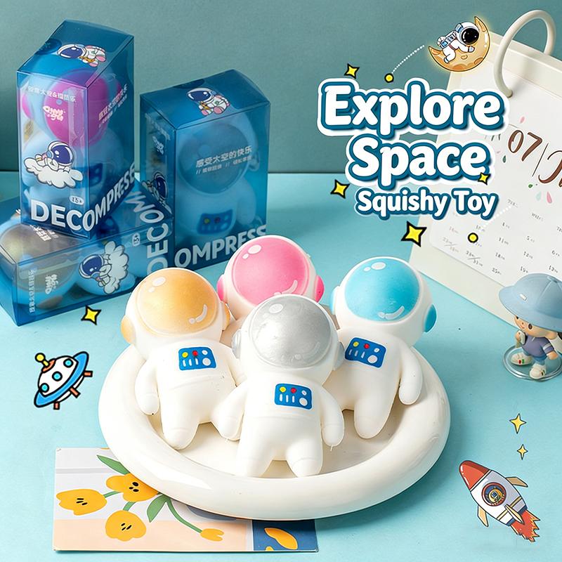 Space Man Squishy Tabas Astronaut Squeeze Fidget Toy Stress Ball Pinch Anti-Stress Squishy Toys For Birthday Gifts Party Favors