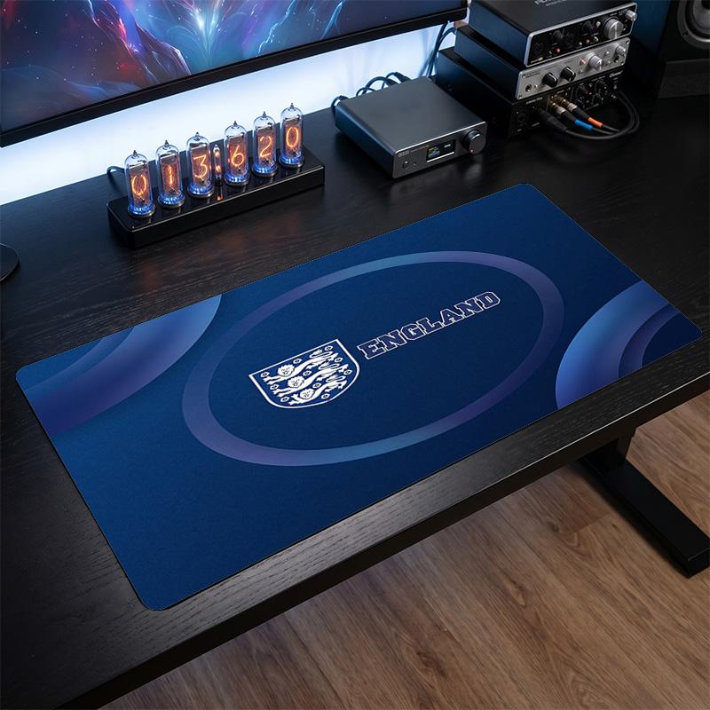 Tappetino Mouse Scudo Calcio Inghilterra, Tappetino da Scrivania Esteso in Gomma Antiscivolo per Gaming Ufficio Laptop Regalo per Fan
