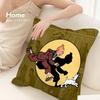 Anime T-Tintines Kissenbezug 3D-Druck Polyesterfaser 40*40cm Zuhause Sofa Dekoration Festivalgeschenk