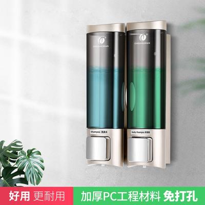 Wall Soap Shampoo Dispenser Bathroom Shower Gel Dispenser Kitchen Dish Washing Liquid Dispenser Container Without Drilling