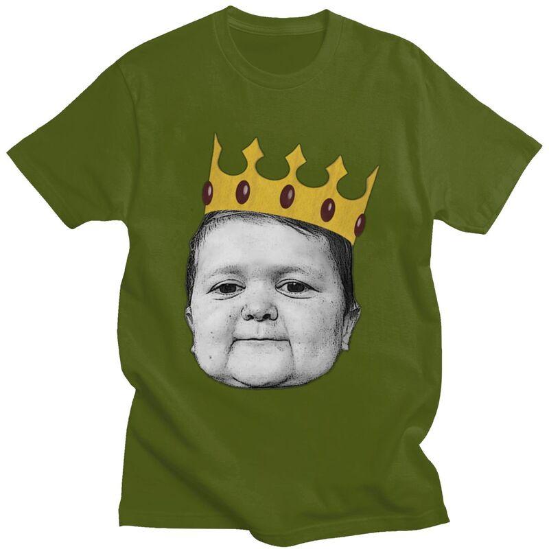 Custom Hasbulla Magomedov Crown Meme T Shirt ShortSleeve Cotton Tshirt Leisure Hasbulla Fighting Meme Tees Slim Fit Clothing