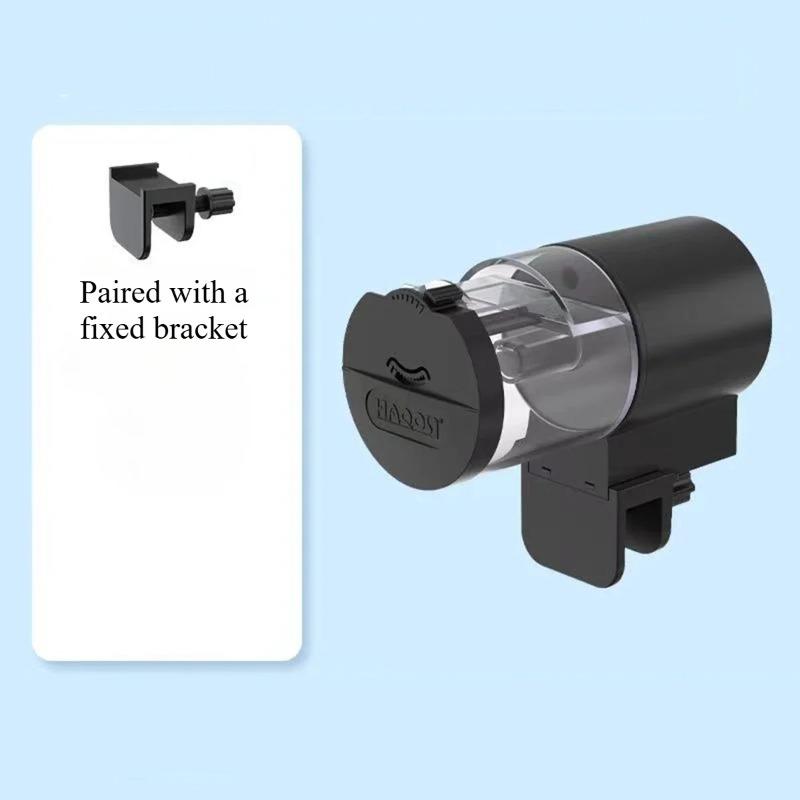 1Set Timed Feeding Device, No Battery, Equipped with A Stand, Automatic Feeding of Aquarium Fish Food, 12/24-hour Timed Feeding