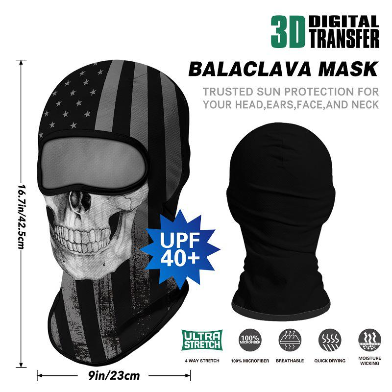 Harley Retro Motorcycle Sun Protection Mask & Summer Neck Gaiter Joker Headwear