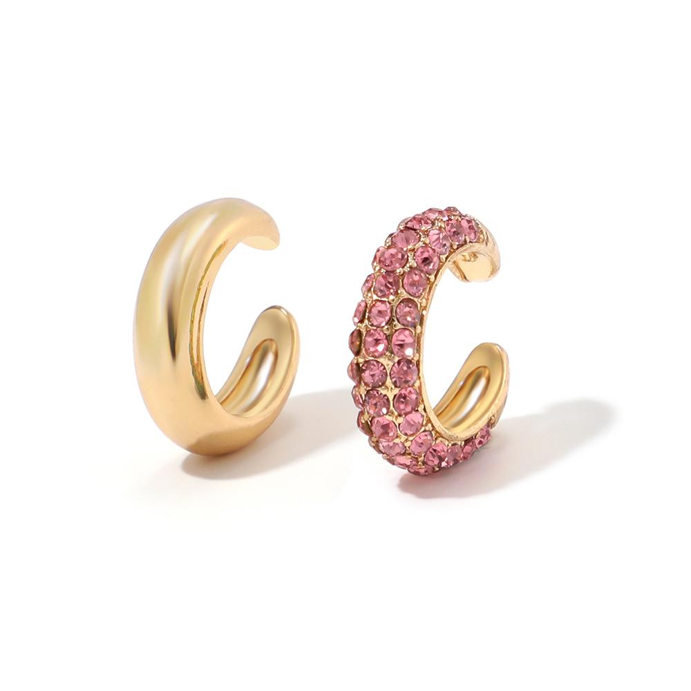 

Top Quality Women Fashion CZ Small Hoop Earrings Elegant Statement Gold Color Copper Huggie Earring for Girls Wedding Zircon