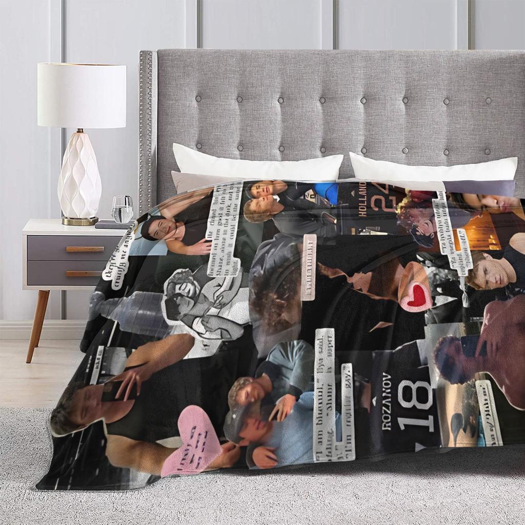 Heated Rivalry  Blanket Flannel Summer Air Conditioning TV  Breathable Ultra-Soft Throw Blanket for Bed Outdoor Quilt