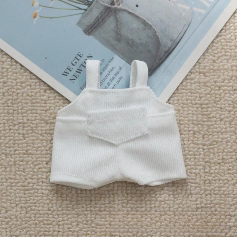 Mini Doll'S Clothes Outfit Accessories For Korea Kpop Exo 15-17cm Labubu Idol V1 V2 Pocket Overalls Clothing Gift