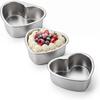 Heart Cake Pan, 3 Inch Stainless Steel Mini Heart Shaped Pans