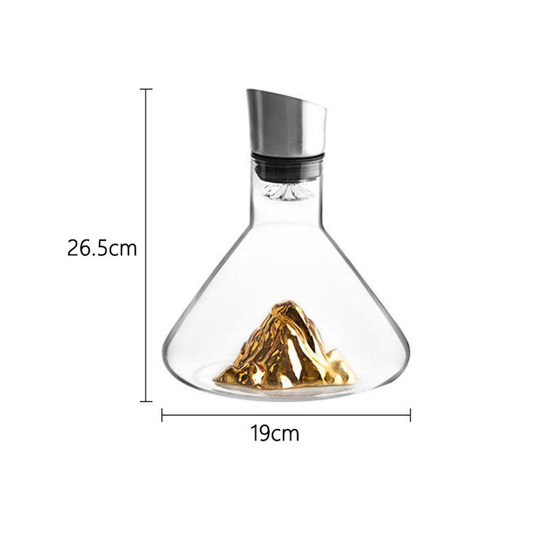 1450ml/1600ml Golden Mountain Decanter Red Wine Decanter Party Whiskey Jar Luxury Wine Separator Wine Dispenser Bar Accessories