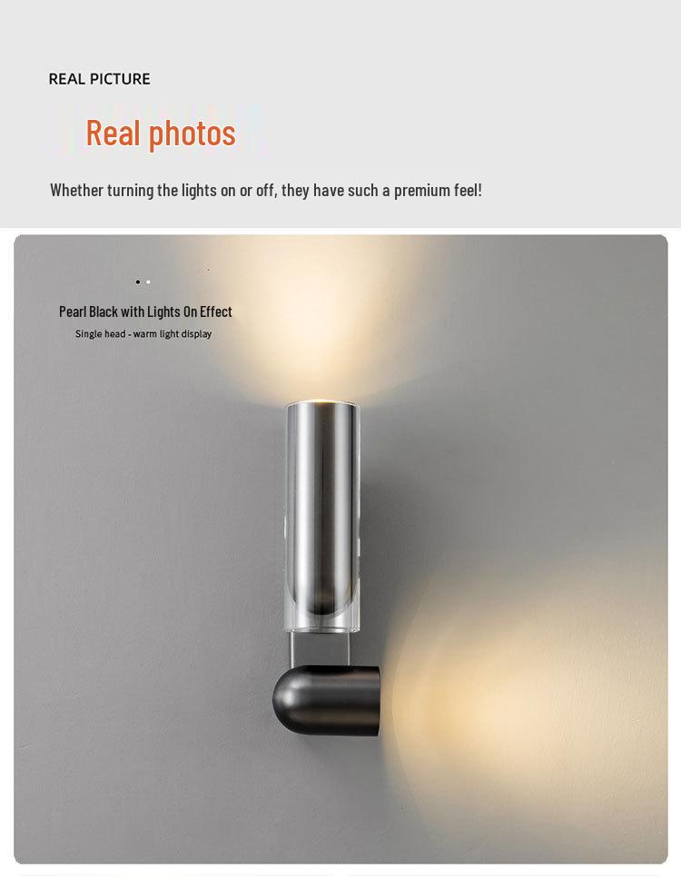 Nordic Adjustable LED Wall Lamp for Bedroom, Hallway, or Hotel