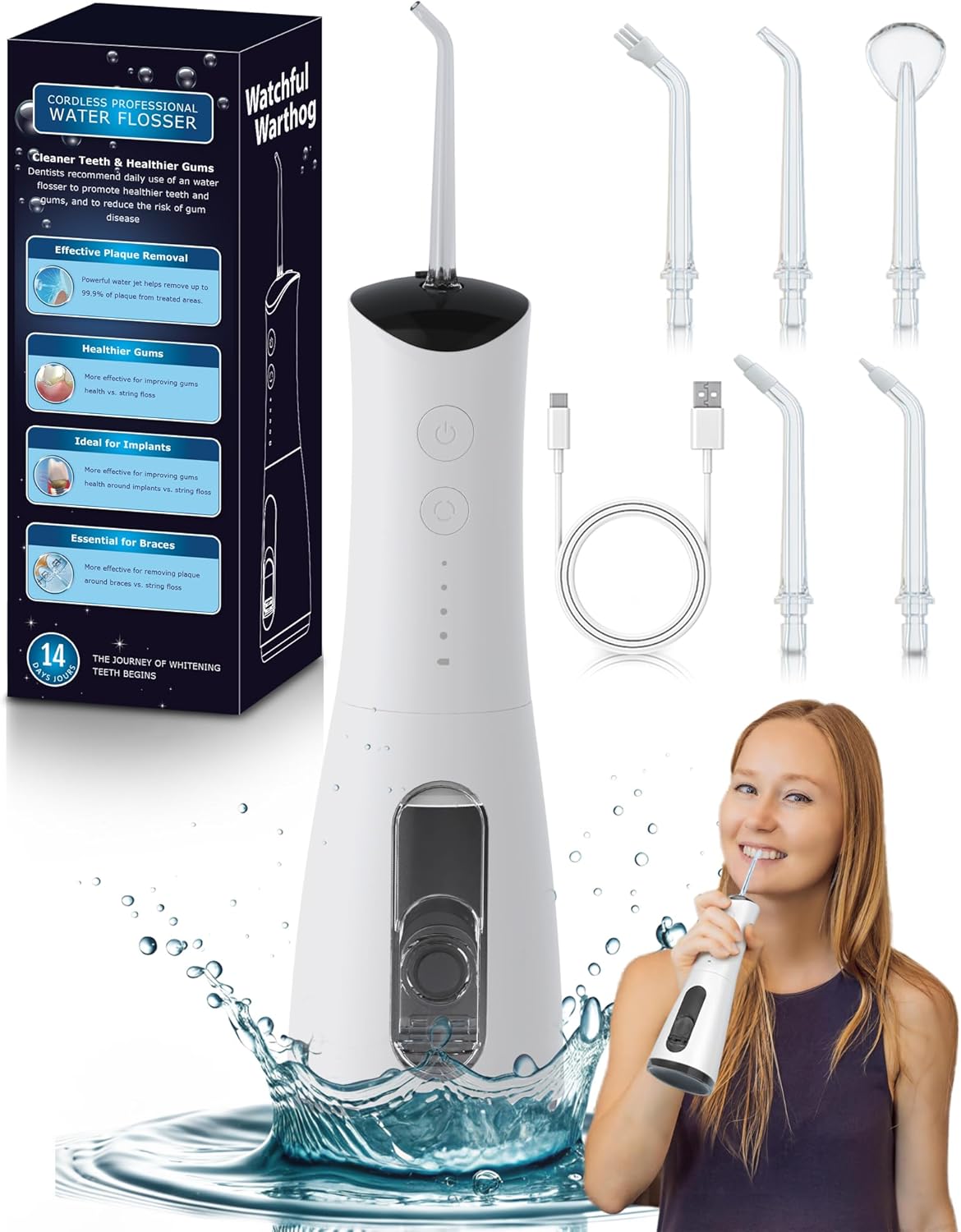 

Water Dental Reservoir - Portable Water for Teeth & Gum Cleaning - Rechargeable United States