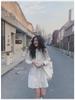 Petite Women's Korean-Style Loose A-Line Shirt Dress - Spring/Autumn