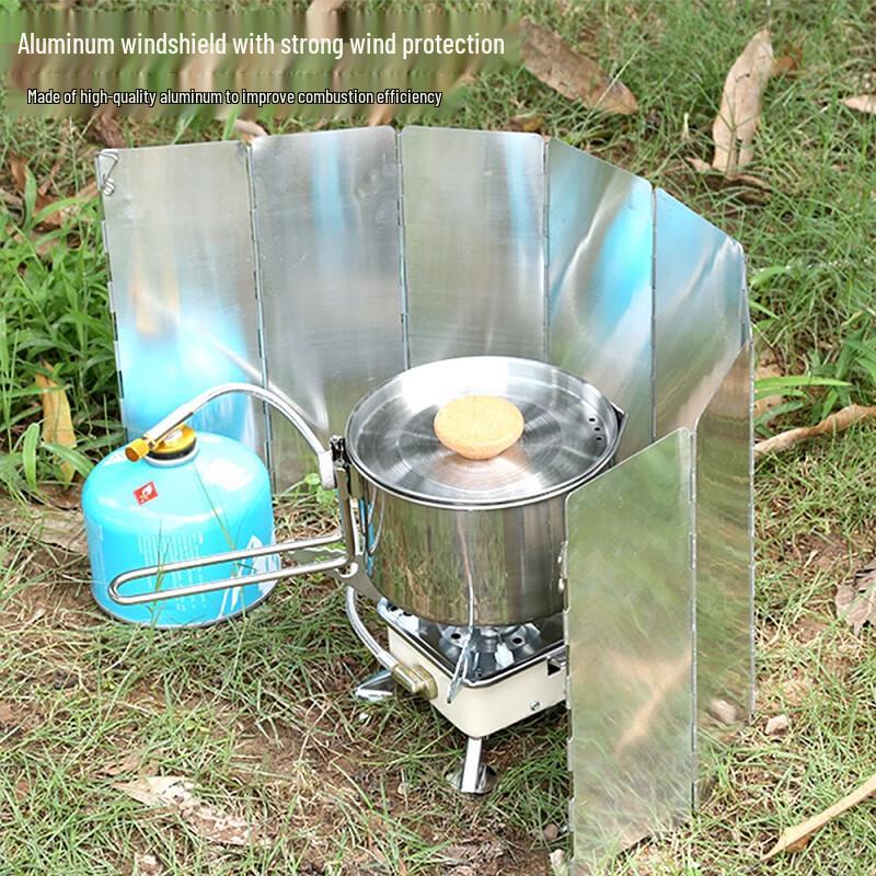 Outdoor Portable Stove Wind Shield 10 Pieces