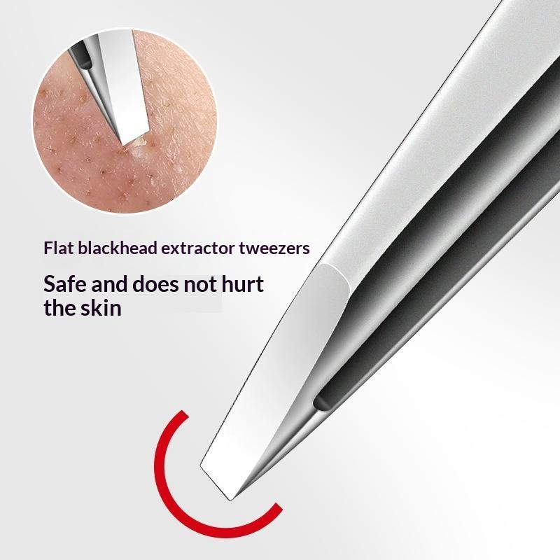 Professional High-Precision Tweezers For Eyebrows Facial Hair And Ingrown Hair Removal For Women And Men Stainless Steel Clip