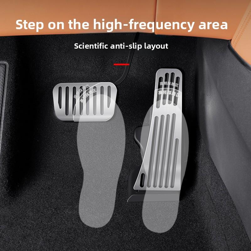 Pedal Aluminum Alloy Rest Non-slip for BYD Sealion 7 Sea Lion 2024 Special Car Pedal Car Interior Modification Accessories