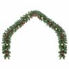 VidaXL Guirlande de Noël décorée avec boules et lumières LED 10 m 246407