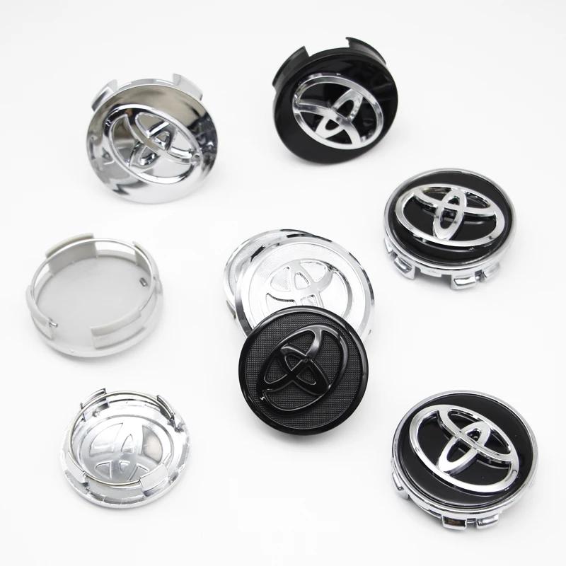 4Pcs 57/62mm Car Wheel Center Hub Cap Rim Cover For Toyota Corolla RAV4 LEVIN Yaris C-HR Camry Prado Prius Car Auto Accessories