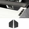 C-Class Real Carbon Fiber Interior Door Panel Cover Trim For Benz 2007-2014 2013