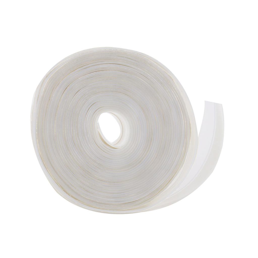 1 Roll 5M 35Mm Flexible Door Window Seal Tape Reusable Non Deguming Soundproof Weatherproof Silicone Strip for Sliding Doors