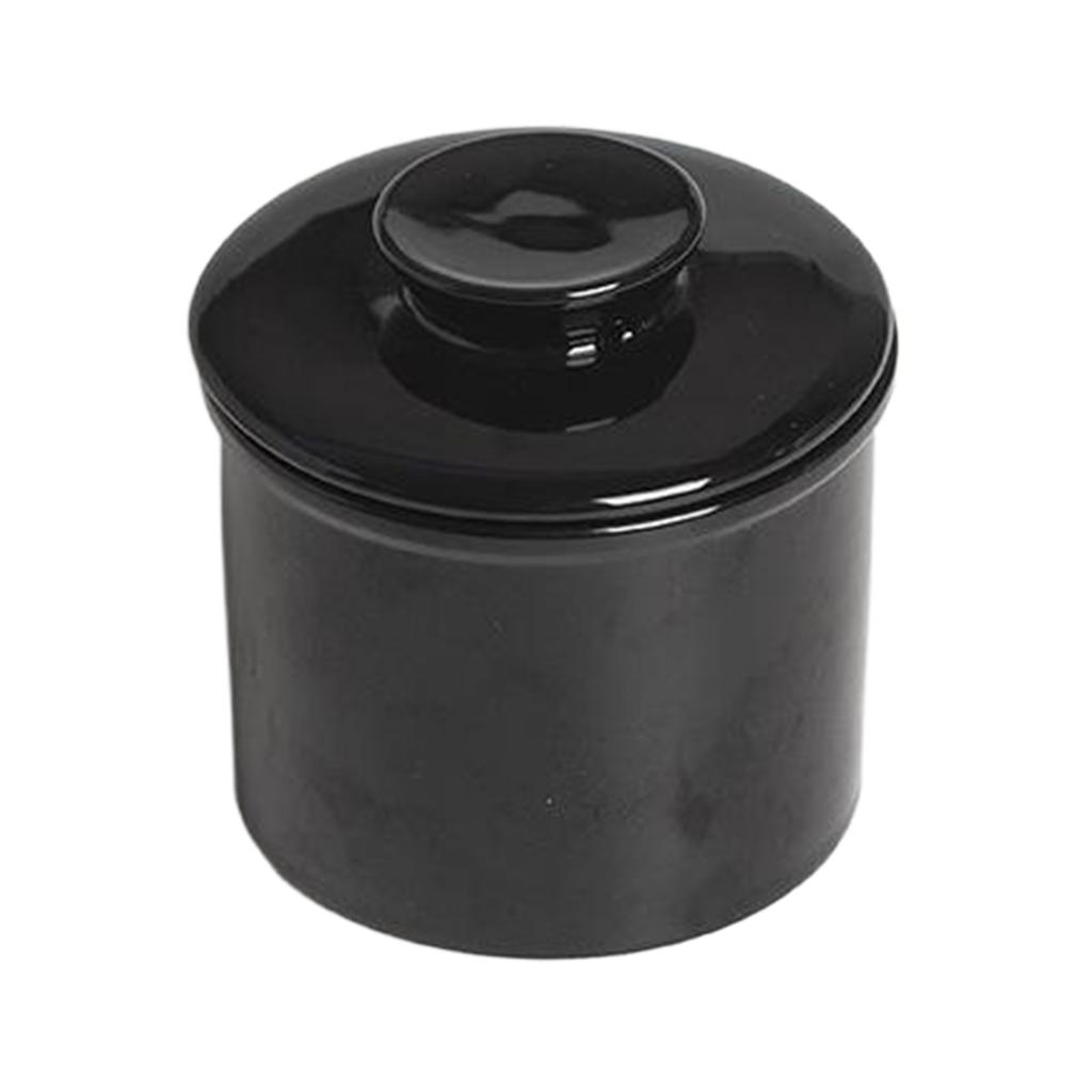 2025 New Glossy Finish Butter Bell Crock Keep Fresh with Lid Ceramic Butter Dish Handmade Big Capacity Butter Keeper Counter