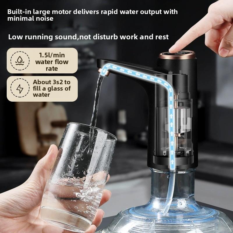 Dispensador de agua automático para garrafón, bomba eléctrica recargable para agua embotellada