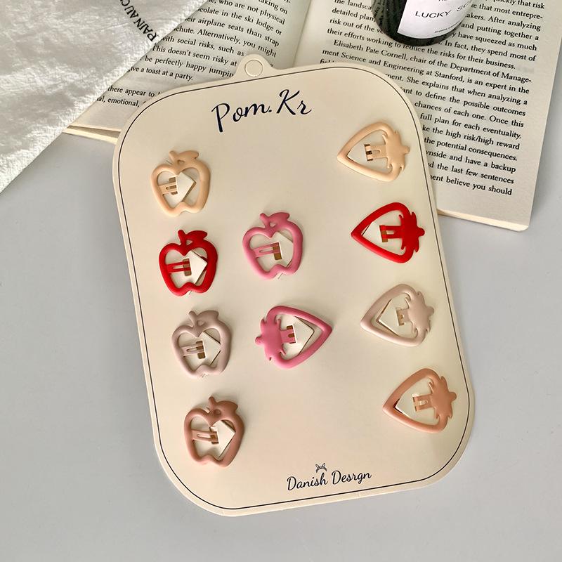 10 stücke Neue Koreanische Haarnadeln für Kinder Mädchen Milch Tee Farbe Prinzessin Haarspangen Bang Seite Clip Kleines Mädchen Haar zubehör