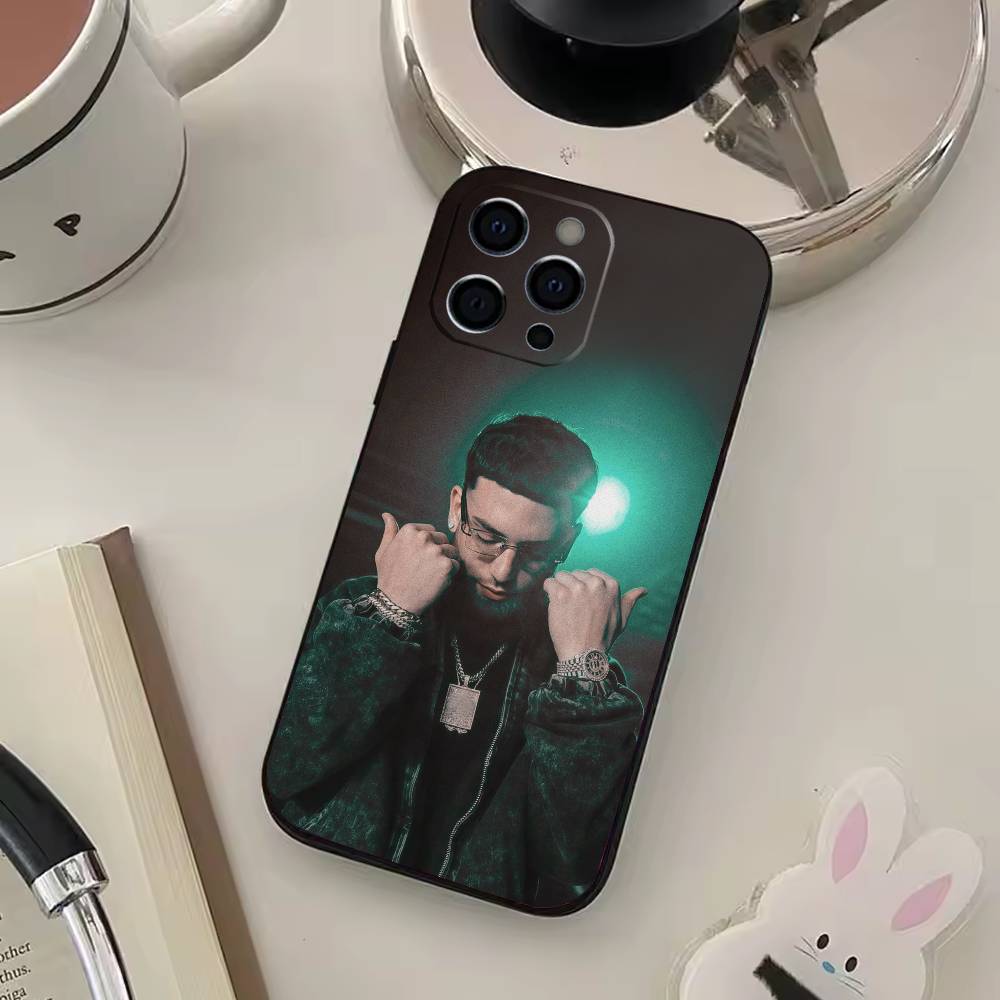 Rapper H-Hades 66 Phone Case For IPhone 17,16,15,14,13,12,11,Plus,Pro,Max,Plus,XS,soft Case Black Silicone