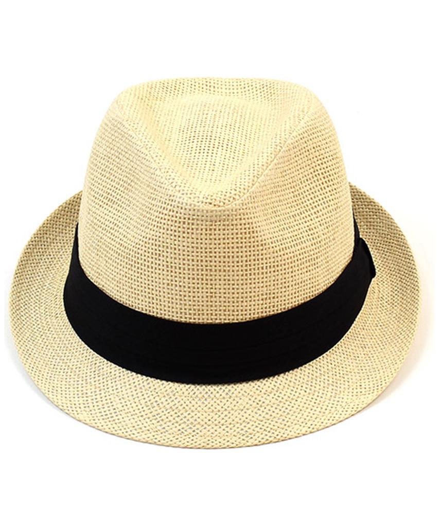Yunibeosyeolkemiseuteuli Bu Summer Simple Beige Fedora Summer Fedora