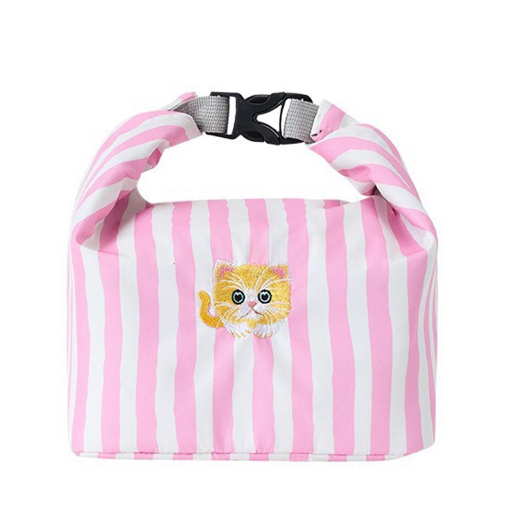 Insulated Thermal Cooler Box Cat Print Food Container Bag Fashion Thermal Lunch Pouch  Travel