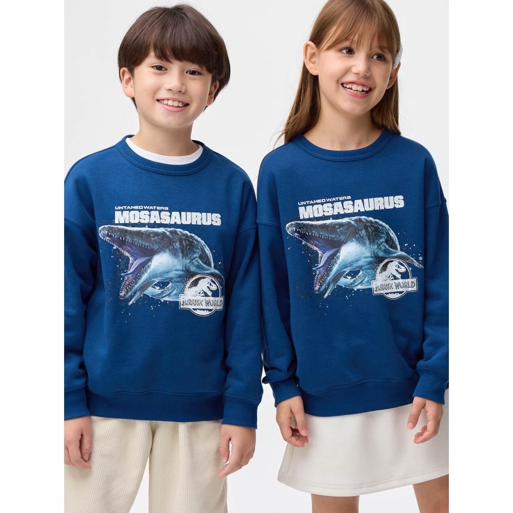 

Gu By Uniqlo Kids Graphic Sweatshirt Jurassic World 68 BLUE/160cm