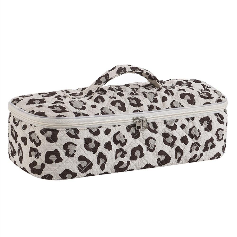 Handbag Blow Dryer Pouch Quilted Cotton Curling Iron Organizer Hair Dryer Bag Bathroom Storage