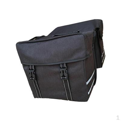 Bicycle Saddle Bag Rear Rack 25L with Carrying Handle Bike Trunk Double