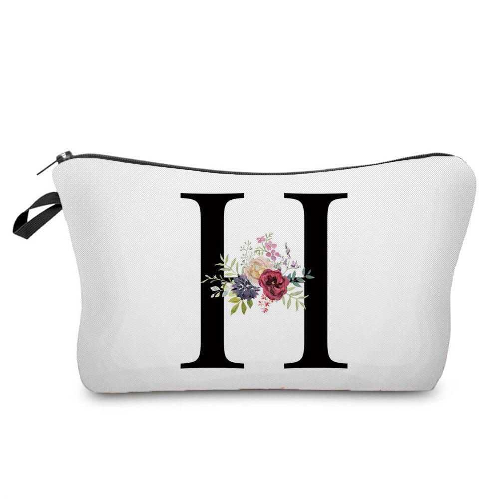 Women Letter Print Cosmetic Bag Toiletries Organize Travel Storage Case  6423 KTB