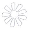 Aluminum Alloy D-Shaped Climbing Carabiner with Safety Spring Hook for Outdoor Use