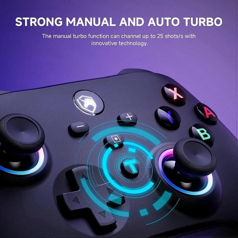Professional Wireless Controller for Gaming - Ergonomic Design, Compatible with PC, PS5, Xbox, Bluetooth Connectivity, Responsive Buttons