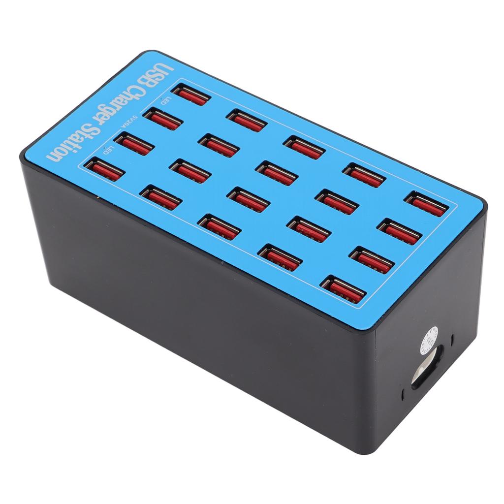 WLXA5+ 100W 20 Port USB Hub Charger Wall Power Adapter Fast Charging Station