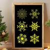 12/16Pcs Christmas Series Painting Stencils Reusable Washable For Watercolor Stone Graffiti And More