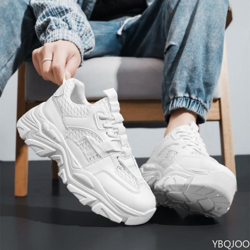 Men's mesh breathable Shoes Trendy versatile Sneakers Casual thick soled Designer running shoes Fashion Luxury Male footwear