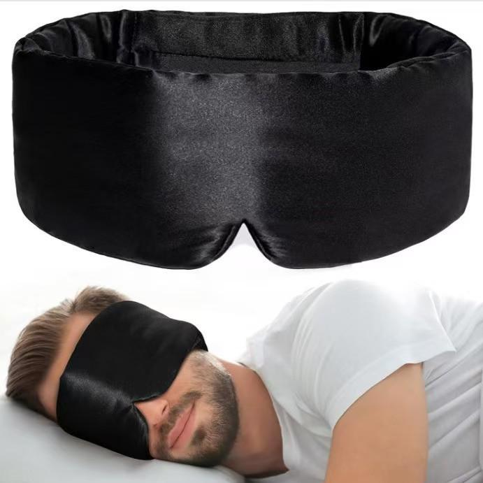 Soft, Skin-Friendly Silk Eye Mask - Full Coverage, Light Blocking, Comfortable Fit