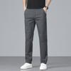 PLAYBOY Men's Business Casual Straight-Fit Elastic Pants