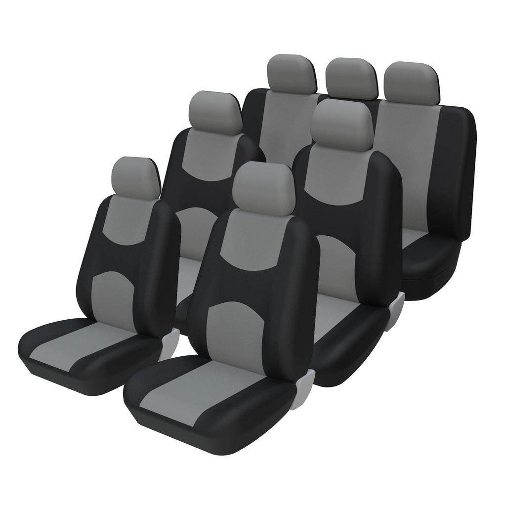 7 Pieces Car Seat Cover Seat Protection Cover Compatible with Airbags Vehicle Seat Covers Universal Car Accessories