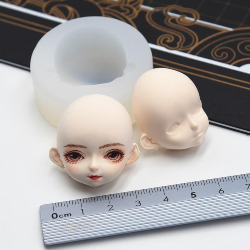 Lightweight Silicone Clay Doll Face Molds Anime Characters Moulds Perfect Gift for Craft Enthusiasts Animation Fans