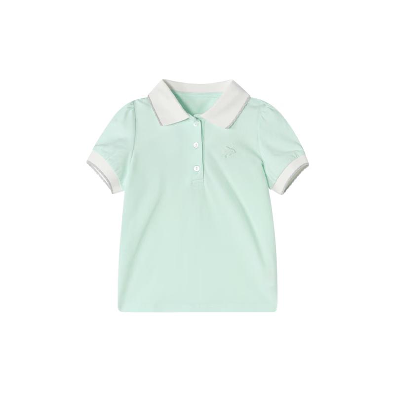 DiSha Girls' Preppy Short-Sleeve T-Shirt