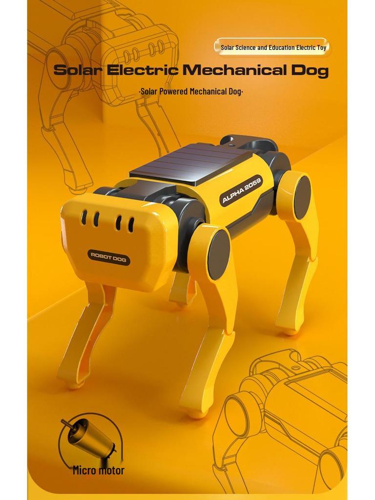 STEM Solar Robot Dog Kit: DIY Science Toy for Elementary Students